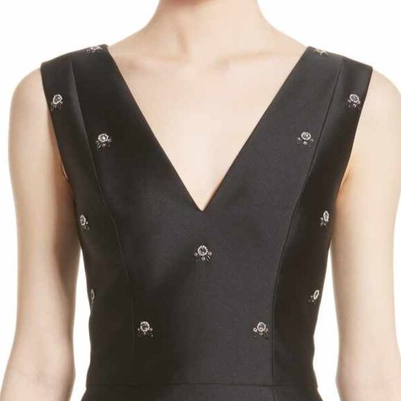 𝐒𝐭. 𝐉𝐨𝐡𝐧 Silk Blend Hand Beaded Mikado Gown - Picture 4 of 16